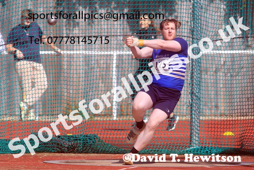 Senior Mens hammer, 2024 Northern Senior and Under-20s Track and Field Champs, Middlesbrough.  Photo: David T. Hewitson/Sports for All Pics